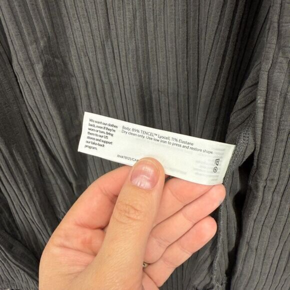 Eileen Fisher Cardigan Women 1X Plus Gray Open Front Long Sleeve Casual Solid - Picture 6 of 7